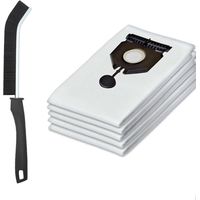 Set Aus 5 Staubsaugerbeuteln Für Karcher 2.889-154.0 Nt 30/1 30l Eine Zusätzliche Bürste Wird Als Geschenk Angeboten Bluedeer