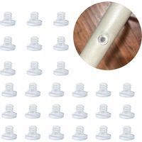 Glastischkantenstoßdämpfer Mit Stift Für Tisch, Möbel, Schrank, Randlöcher 8mm/9mm/10mm (5 X 8mm/50 Stück) H347