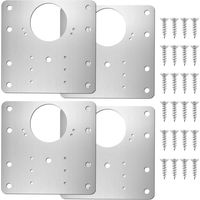 4 Stück Scharnier-reparaturplatten, Scharnier-reparaturset Für Schranktüren Mit 24 Schrauben, Zur Reparatur Von Holzschränken, Regalen Und Möbeln H217