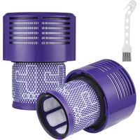 2 Filter Für Dyson V10, Mit 1 Reinigungsbürste, Waschbarer Ersatzfilter Für Dyson V10 Cyclone Series, V10 Absolute, V10 Animal, V10 Total Clean, V10 Motorhead (v10-2 Stück)