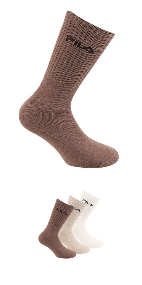 Fila Tennissocken UNISEX CREW TENNIS FULL TERRY SOCKS (3-Paar) mit dezentem Logoschriftzug Bild 3