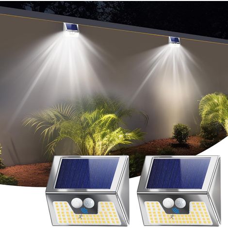 Solarbetriebene Außenleuchten Mit Bewegungsmelder, 4er-pack, Wasserdicht (ip65), 3 Beleuchtungsmodi, Solarleuchten Für Garten Und Garage