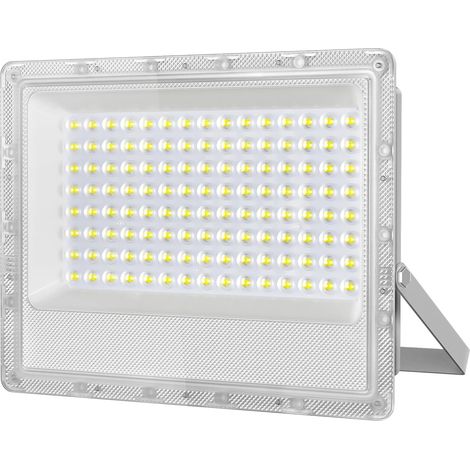100-w-led-flutlicht Für Den Außenbereich, 10000 Lumen Superheller Led-außenstrahler, 6500 K Kaltweißer, Leistungsstarker Außenstrahler, Für Lagerhalle, Garten, Garage, Terrasse Und Parkplatz