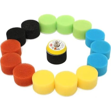 Set Mit 16 50-mm-polierpads (2 Zoll) Für Autopoliermaschinen