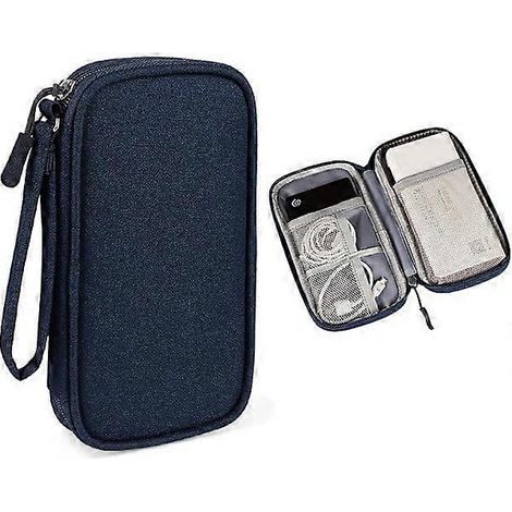 Doppellagiges Gehäuse Für Externe Akkus, Tragetasche Für Externe Akkus Von Romoss, Samsung Und Anker Mit 20.000 Mah Und 10.000 Mah (blau)