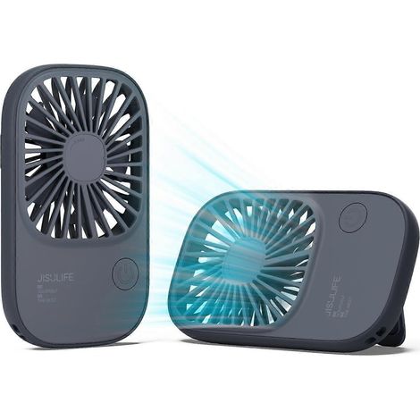 Ultradünner, Tragbarer Mini-ventilator Mit Ständer, Usb-aufladbar, 3 Geschwindigkeitsstufen, Ideal Für Reisen (mädchen, Kinder, Frauen, Männer) – Blau