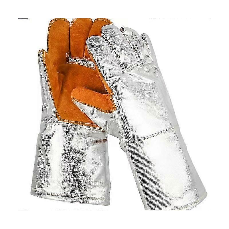 Hochtemperaturbeständige Handschuhe (1000 Grad), Flammhemmend, Feuerfest, Wärmeisolierend Und Beständig Gegen Aluminiumschmelzen.