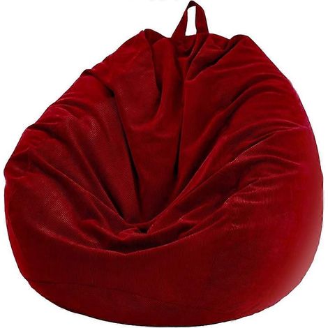 Cord-pouf Ohne Füllung, Gaming-pouf Für Erwachsene Und Kinder, Großes, Bequemes Modell Mit Hoher Rückenlehne Für Den Innen- Und Außenbereich.
