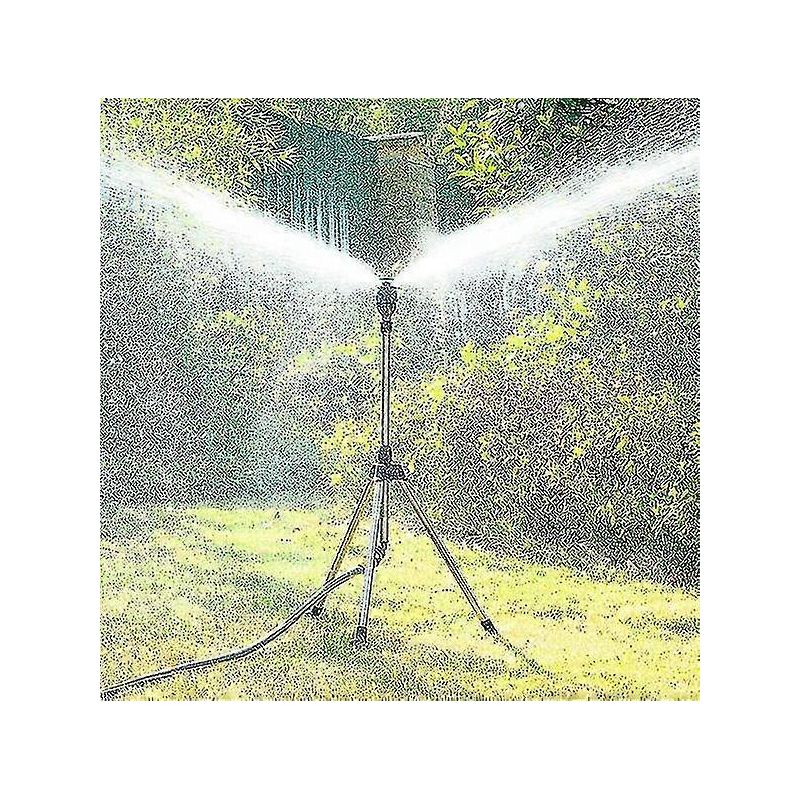 Drehbarer Dreibein-regner, 360° Drehbarer Automatischer Bewässerungsregner, Teleskop-dreibein-regner Für Große Flächen, Garten