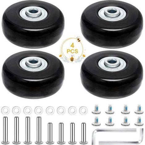 Ersatzrollen Für Koffer, 4-teiliges Set, 50x18 Mm, Paar Ersatzrollen