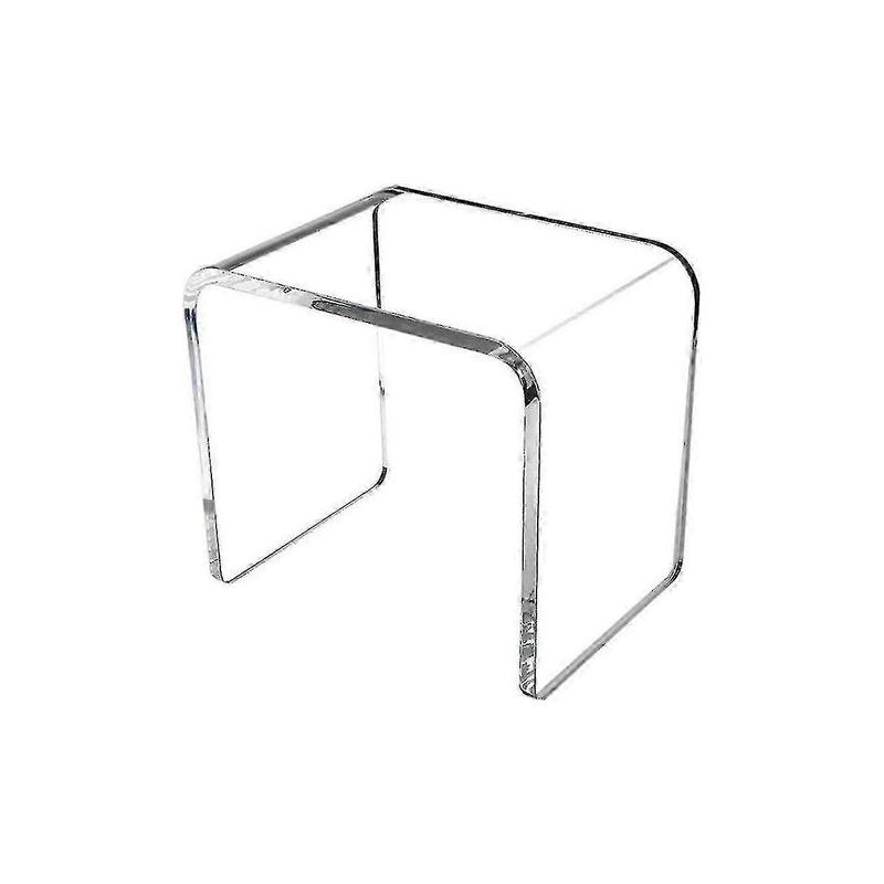 Moderner Hocker Aus Transparentem Acryl, Langlebig Und Stabil, Zum Umziehen.