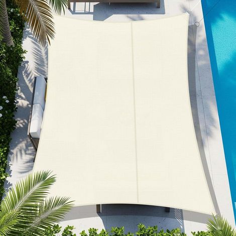 Wasserdichtes, Rechteckiges Sonnensegel 3x4m, Uv-beständig Und Wetterfest, Für Terrasse, Garten Und Hinterhof, Anthrazit