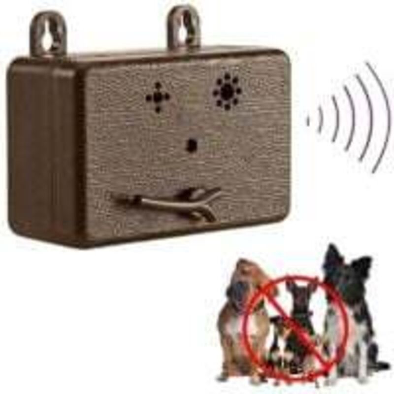 Ultraschall-bellstopper Für Hunde, 15 Meter Reichweite, Braun, Für Den Innen- Und Außenbereich - Crezuo