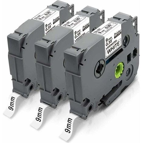 Mm Kompatibel Mit Brother Tze-221 Tze221 Tz-221 Tze 9 Mm Schwarz Auf Weiß Laminiert Für Brother Pt-h100lb H107b E110 H200 H110 1250 P300bt H101c D200 E110vp D400 D600vp P700