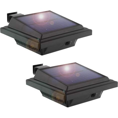 Wasserdichte, Kabellose Solar-dachrinnenleuchten Mit 40 Leds, Langer Lebensdauer, Dämmerungssensor, Für Zaun, Einfahrt, Garten, Terrasse, Weg, Veranda, Erhöhte Sicherheit, Für Eine Lange Lebensdauer K