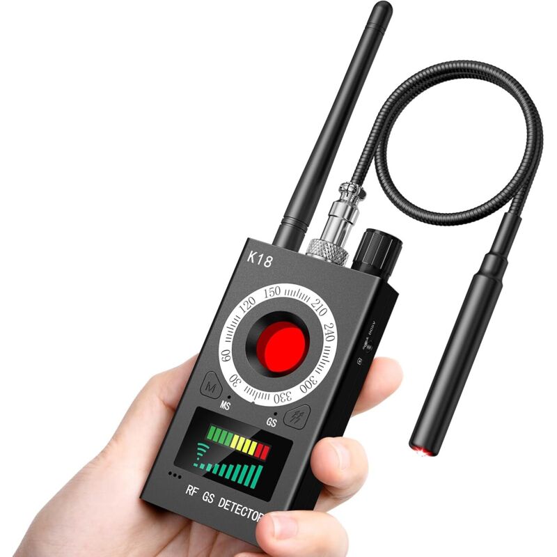 Abhörschutz-mikrofondetektor, Gps-mikrofondetektor, Spionagedetektor, Abhörkamera- Und Mikrofondetektor, Wanzendetektor Für Zuhause, Büro Und Hotel - Crezuo