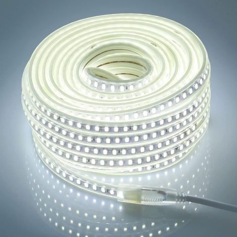 M 3 M 5 M 6 M Weißer Led-streifen 3000 K 4000 K 6000 K Ac 220 V Innen- Und Außenbereich Ip67 Wasserdicht Smd 5730 120 Leds/m Led-streifen Kein Transformator Erforderlich (weiß, 3)