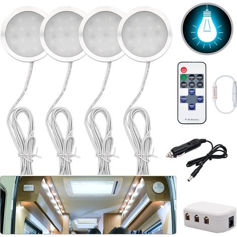12v 3w Einbau-led-innenstrahler Für T4 T5 Wohnmobile, Lkws, Wohnwagen, Campervans, Boote, Busse (6 Leuchten)