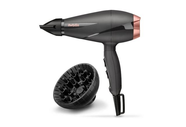 BaByliss Ionic-Haartrockner BaByliss Smooth Pro 2100 Haartrockner, 6709DE, 2100 W, 2100W, Fön mit Ionen-Technologie, Föhn mit Diffusor für Locken