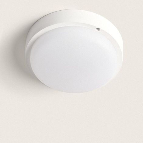 Runde Led-deckenleuchte Für Den Außenbereich (25 W) – Schutzart Ip65, 175 Mm Durchmesser – Bewegungsmelder (5 M Reichweite) – 6500 K Kaltweiß – Einfache Montage Auf Putz Und Beton