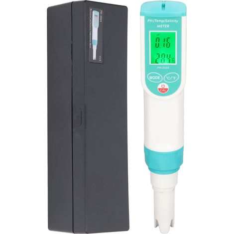 Ph-, Salzgehalts- Und Temperaturmessgerät, Hochpräzise, Wasserdicht (ip65), Tragbares Digitales Wasserqualitätsmessgerät Für Den Heim- Und Hotelgebrauch.