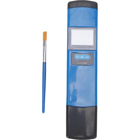 3-in-1-aquarienwassermesser, Hintergrundbeleuchtetes Digitales Display, Wasserstofftemperaturtester Für Fischteiche