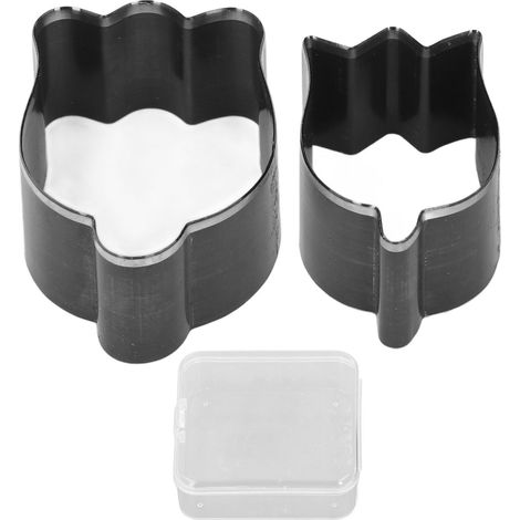 Stanzformen Für Leder In Blumenform, 2 Stück, 48 Mm X 58 Mm, Aus Legiertem Stahl, Für Bastelarbeiten