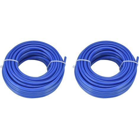 Blaue, Runde Nylon-trimmerschnur, 2 Stück À 4 Mm, Rasenmäherzubehör Für Husqvarna 10 M / 32,8 Fuß