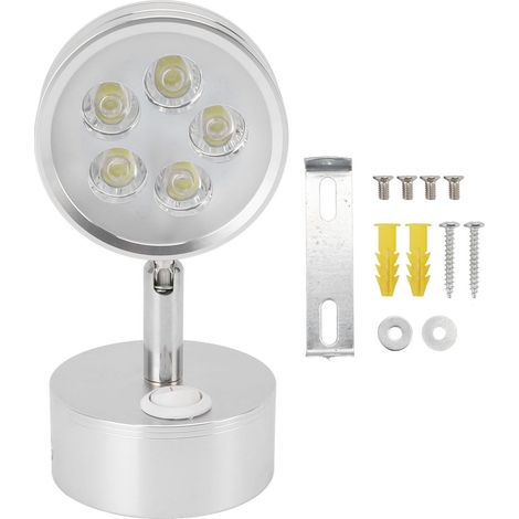 Led-wandleuchte Mit Manuellem Schalter, Aus Verzinktem Aluminium, Für Schlafzimmer, Wohnzimmer, Schaufenster, Galerien, Bilderrahmen