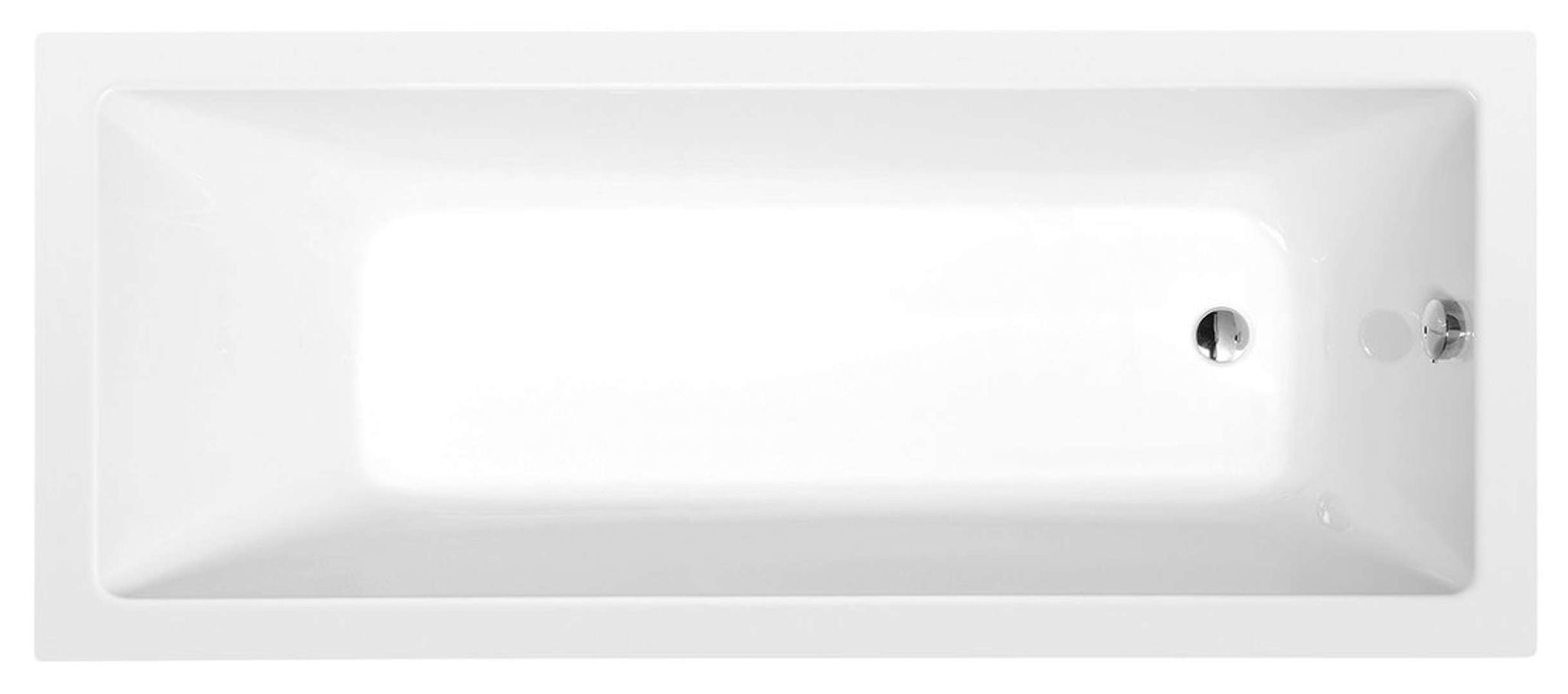 Polysan - Badewanne Noemi 180 X 80 Cm, Weiß 71715