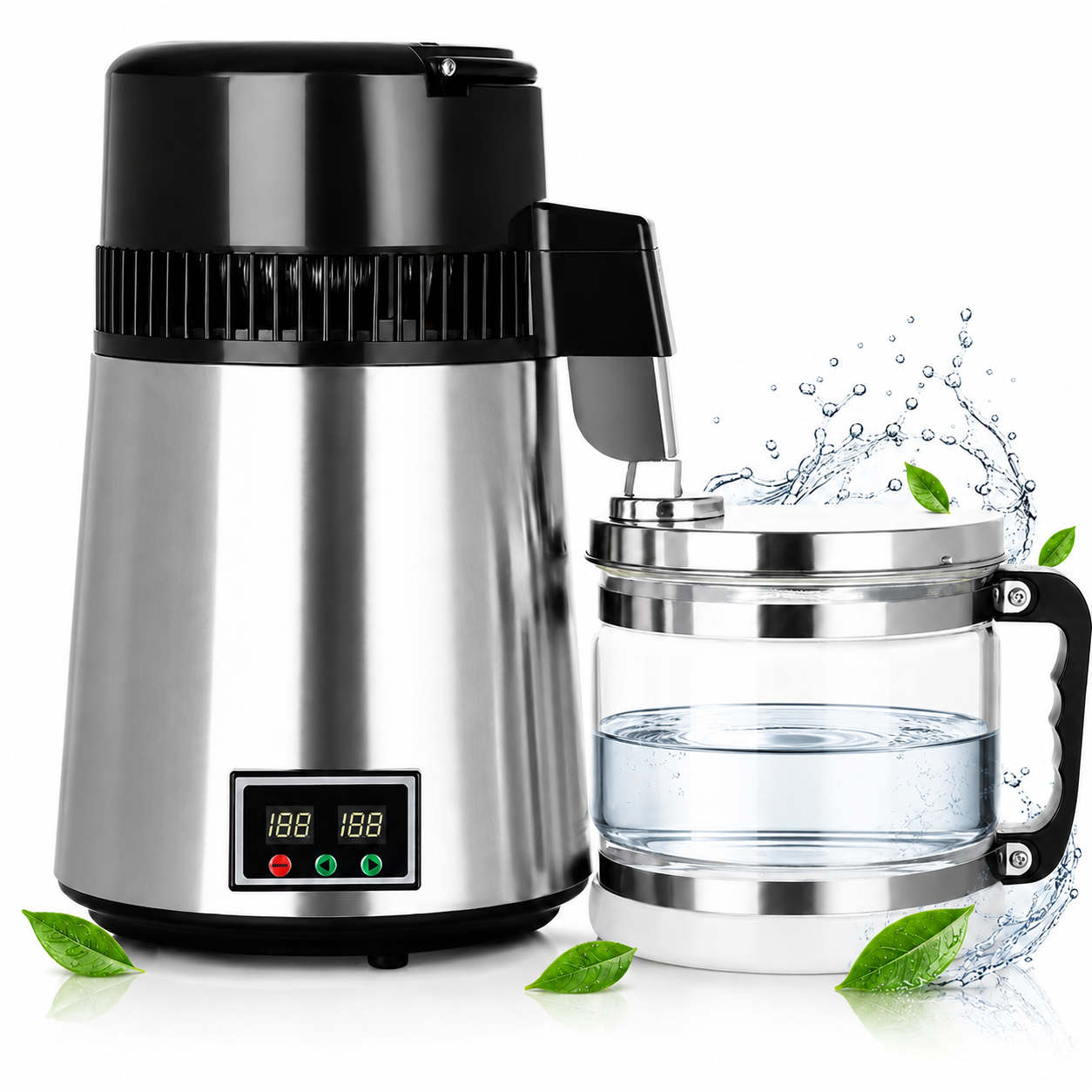 Elektrischer Wasserdestillierer 4l Dw009 Mit Luftkühlsystem 4000 Ml