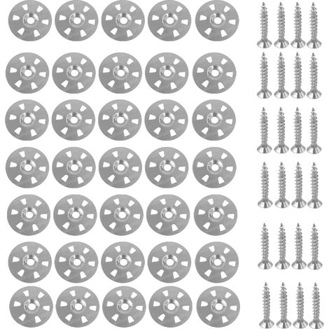 Apex Packung Mit 100 Isolierscheiben, Metall-sicherungsscheiben, Befestigungsscheiben Für Extrudierte Gipskartonplatten - Isolierscheibe Für Thermoplatten