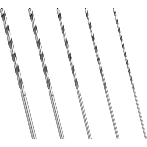 Apex Extra Langes Hss-holzbohrer-set – 5-teiliges Handbohrer-set – 2 Mm, 3 Mm, 3,5 Mm, 4 Mm, 5 Mm