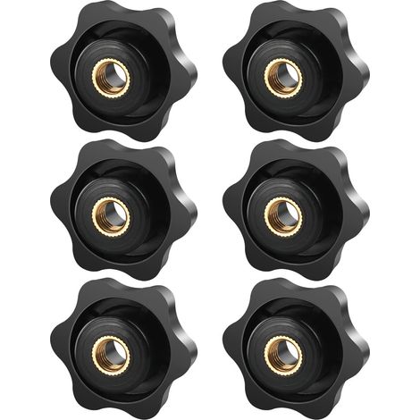Apex 6er-pack Sterngriffmuttern M6 X 32 Mm – Handfestziehmuttern Für Maschinen Und Möbel
