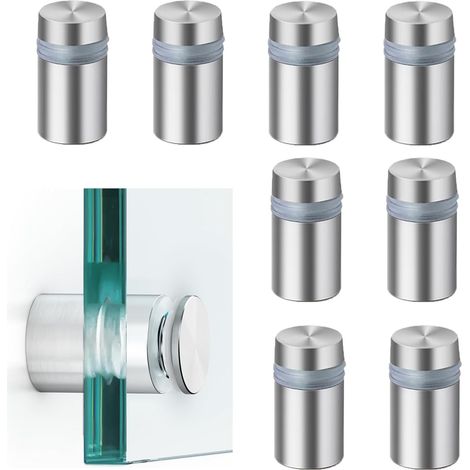 Apex 8er-pack Edelstahl-wandabstandshalter – 12 X 20 Mm – Paneelabstandshalter – Werbeschrauben – Wandabstandshalter Zur Befestigung Von Paneelen, Plexiglas, Spiegeln, Postern