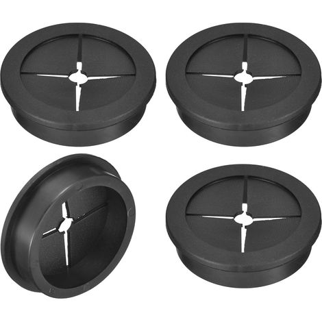 Apex 4er-pack Kabeldurchführungen Aus Gummi, 30 Mm, Flexible Kabelabdeckung Für Schreibtische Und Arbeitsplatten, Geräuschlose Kabelführung Mit Dichtem Kabeldurchgang – Schwarz