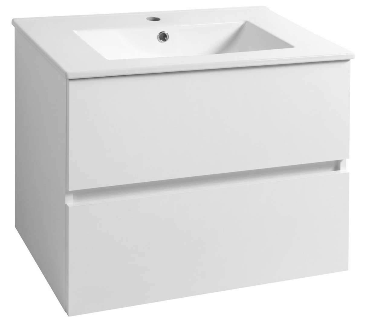 Aqualine Paneda - Waschtischunterschrank 70x55x45 Cm, Weiß Pn270