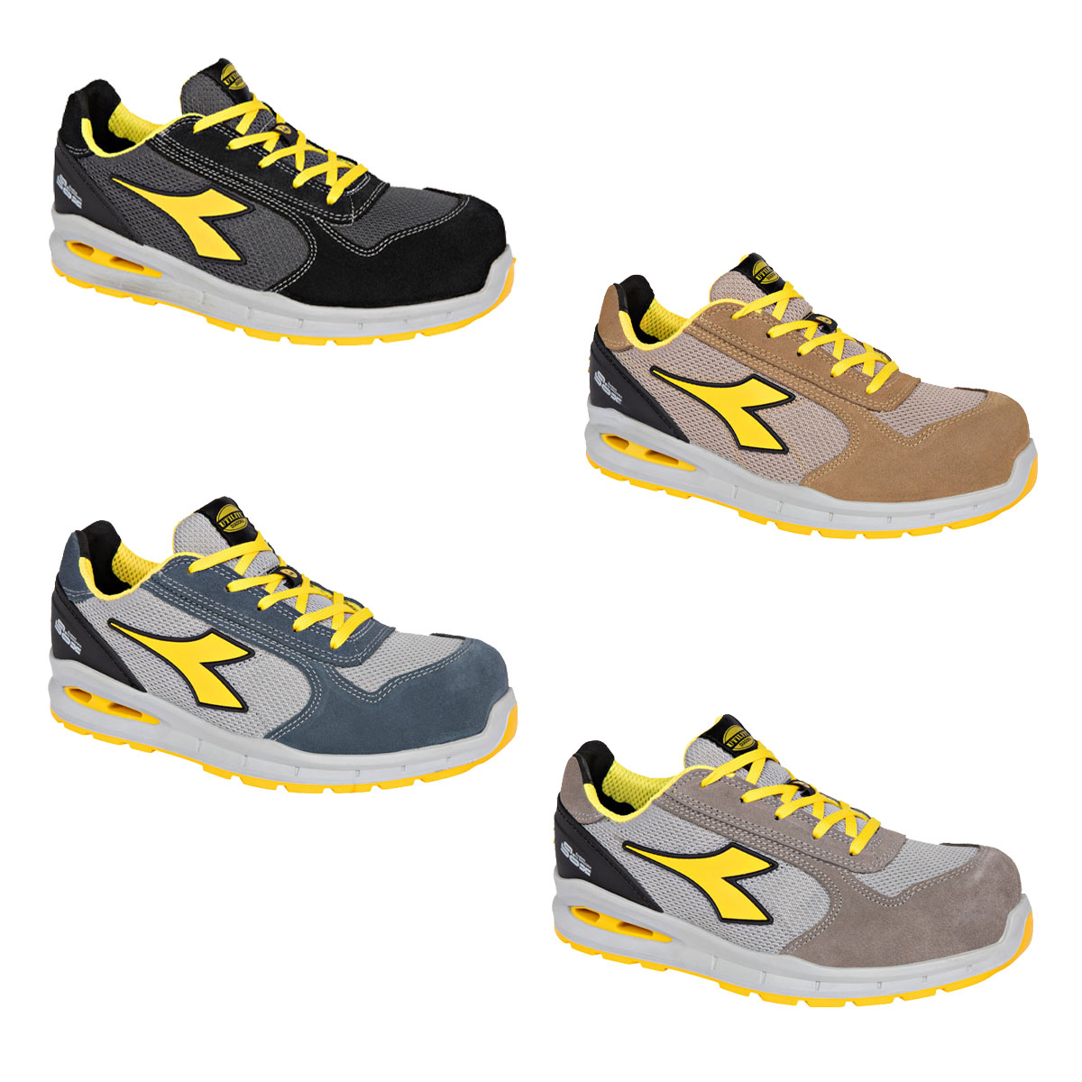 Diadora Run A.box Low S1ps Fo Sr Esd-sicherheitsschuhe - 43 Eu - Beige