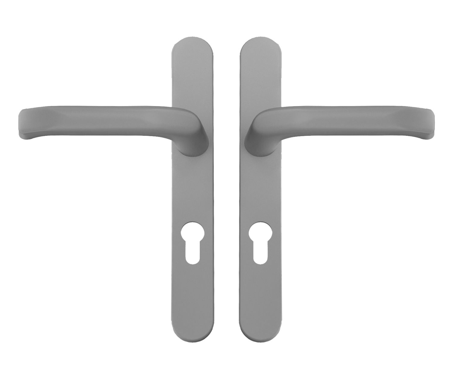 Alu Schmalrahmen-grt. Dr./dr. Pz 8/92 Mm, Silbergrau, Sb