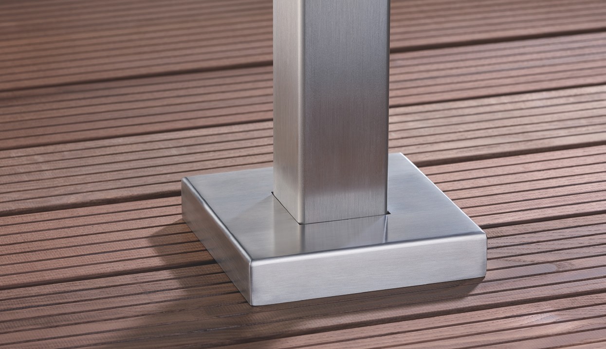 Vetro Abdeckkappen F.schraub- Platte, 155 X 155 X 30 Mm