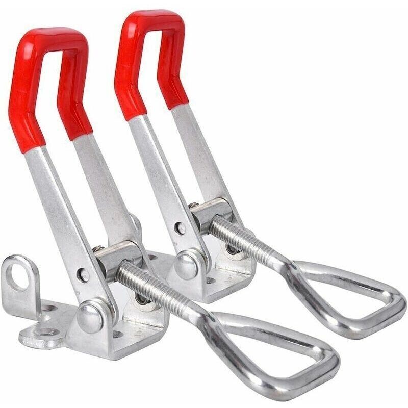 2er-set Metall-kipphebelverschlüsse – Haltekraft 300 Kg – Für Kisten Und Boxen – Öffnungswinkel 300°