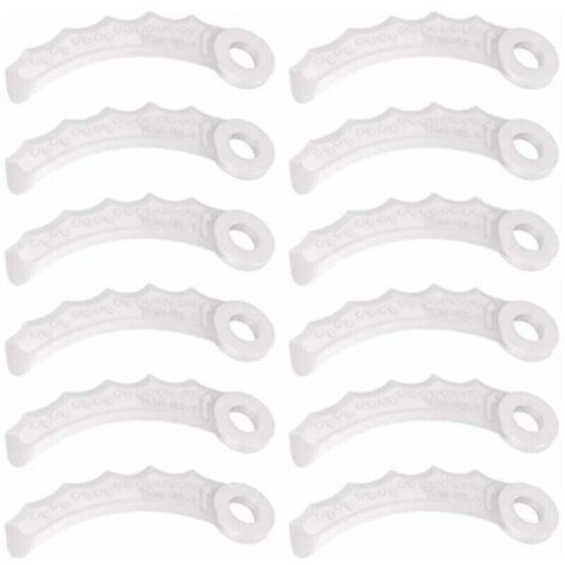 Makita 198426-9 Ersatzklingen Aus Kunststoff Für Makita-rasenmäher 198426-9 (12er-pack)