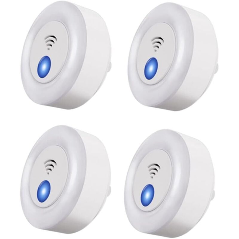 4 Stück Ultraschall-mückenschutz Und Elektronischer Rattenvertreiber, Der Mäuse, Mücken, Kakerlaken, Fliegen, Fledermäuse Usw. Abwehrt – Eu-stecker