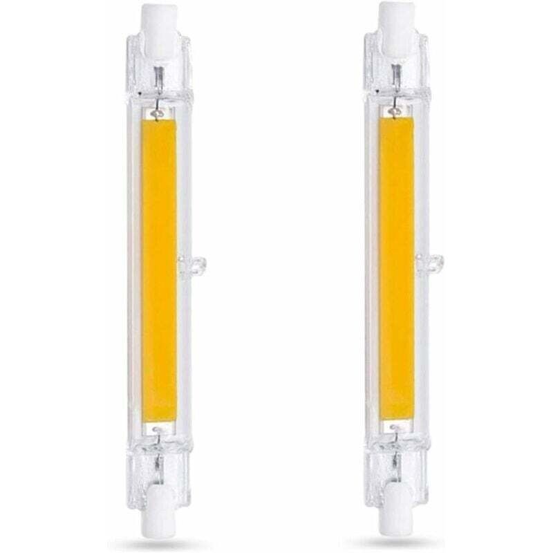 Led R7s Glühbirne 118mm 10w Kaltweiß 6000k. 1000lm. Entspricht Halogenlampe R7s J118 80w 100w. Dimmbar. Schlanke Cob-led R7s 118mm Glühbirne Für Wandleuchte/stehlampe. 2er-pack