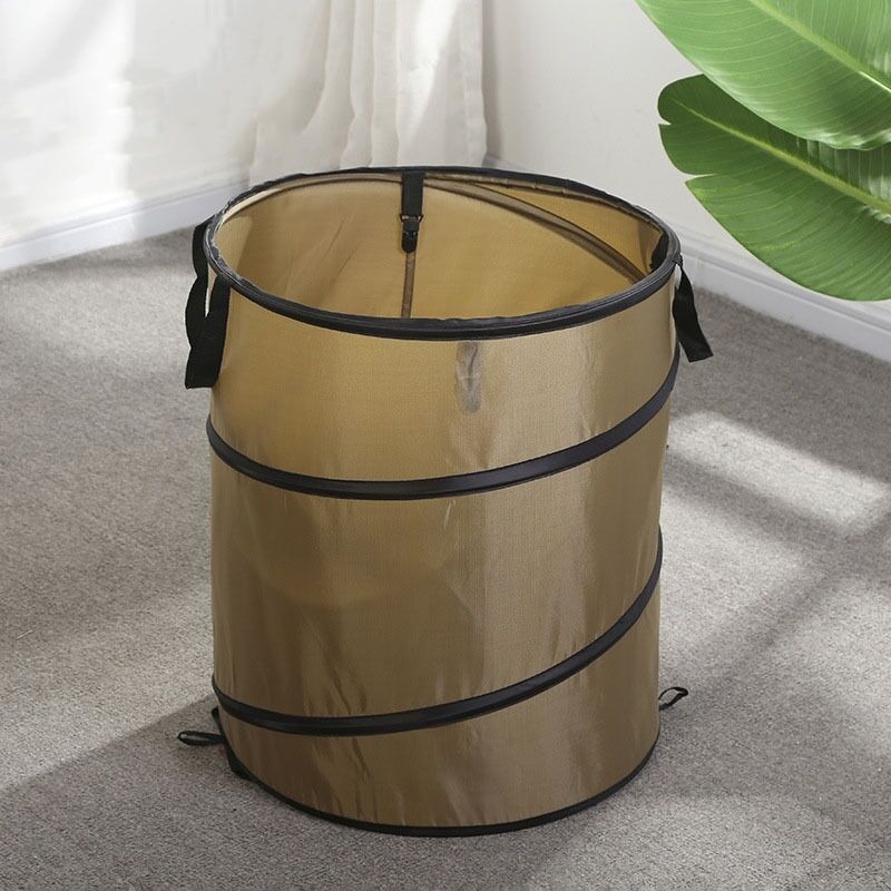 Robuster Pop-up-gartensack 85l (ø45 X 55cm). Wiederverwendbarer Pop-up-mülleimer Für Garten, Camping, Gartenarbeit, Picknicks Und Outdoor-gartenabfallsäcke. (dunkelgrün)