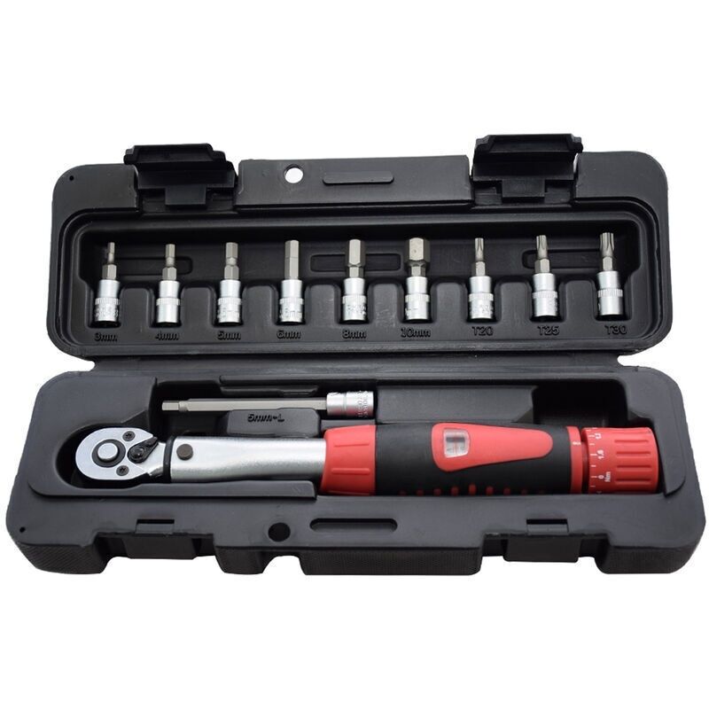 Satz Aus 11 Mechanischen, Voreingestellten Drehmomentschlüsseln Für Fahrräder (csc-24s Rot)