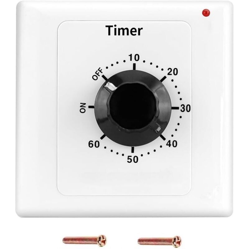 60-minuten-zeitschaltuhr, Ac 220v 15a Mechanischer Intelligenter Countdown-steckdosen-timer, 86er Panel Zeitschalter Mit Bedientaste