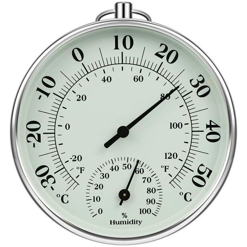 Innen- Und Außenthermometer 10 Cm Mit Innen- Und Außenfeuchtigkeitsmesser, Lufttemperatur Für Klimamonitor, Hygrometer-thermometer-anzeige