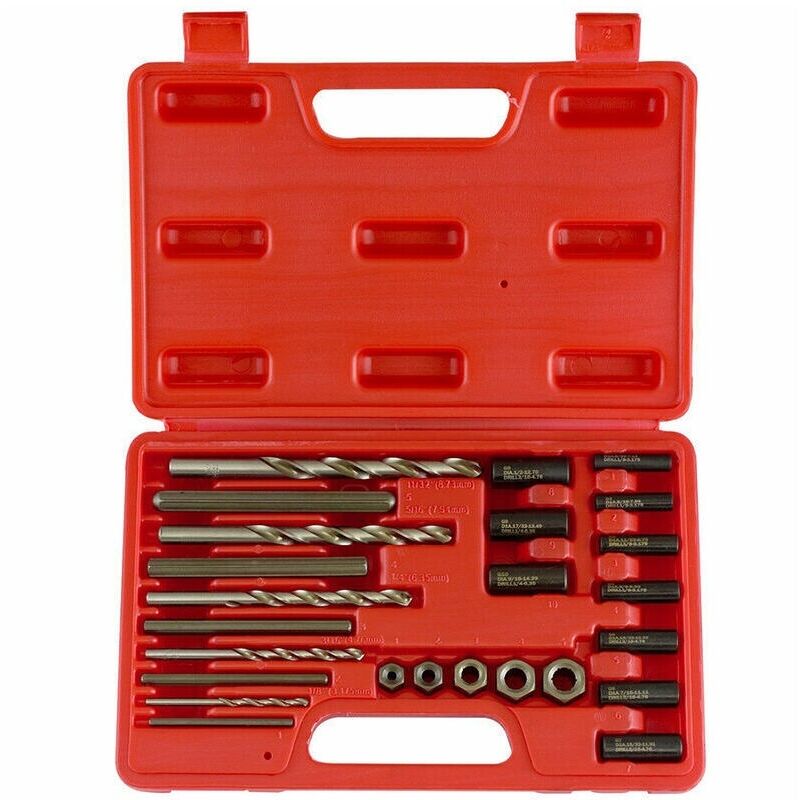 25-teiliges Spezialwerkzeug-set Für Schraubenausdreher (rote Box)