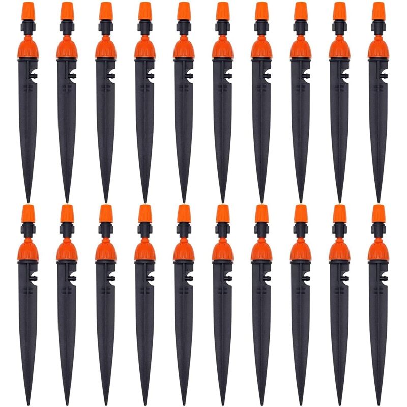 Einstellbare Tropfbewässerungsdüse Für Gartenpflanzen, 360-grad-zerstäuber, Kühl-/bewässerungsausrüstung (20er Pack)